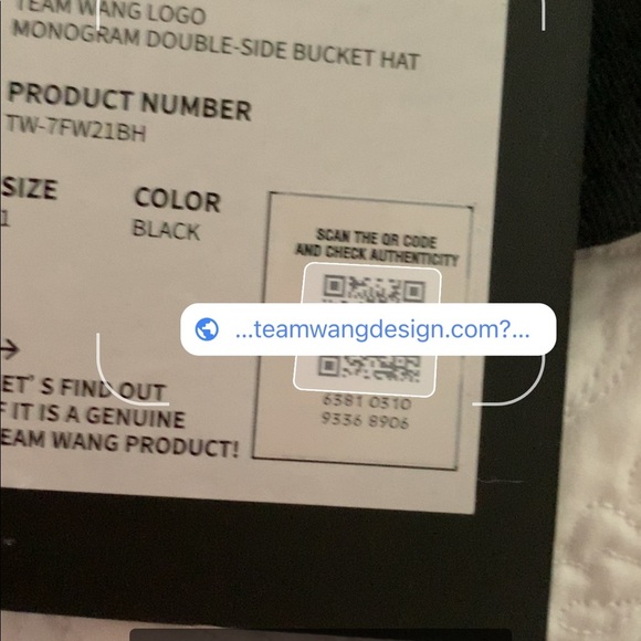 TEAM WANG LOGO MONOGRAM DOUBLE-SIDE BUCKET HAT